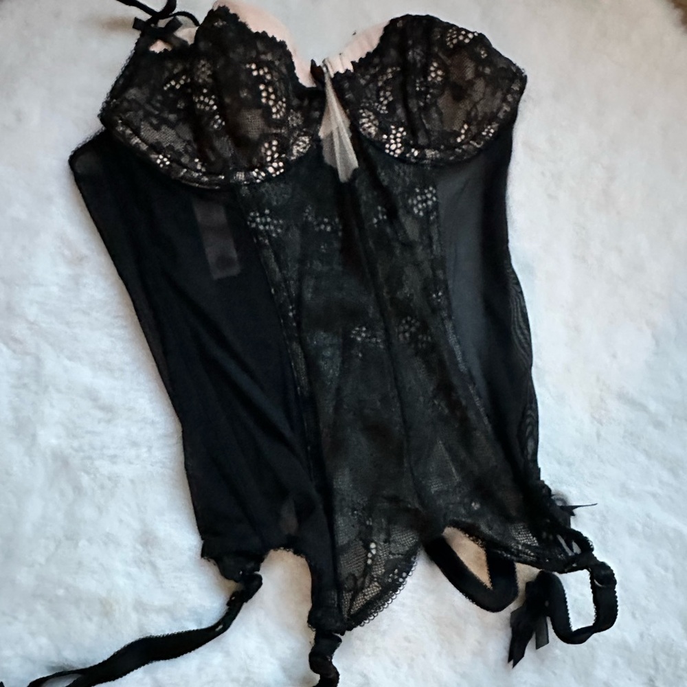 Victoria's Secret Black Lace Corset